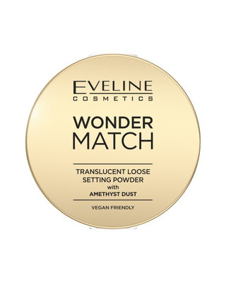 Polvo fijador transparente con polvo de amatista Wonder Match Eveline
