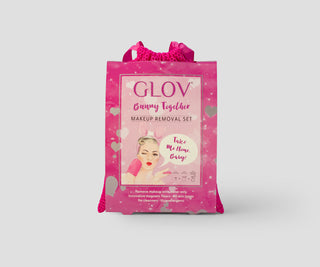 Juego de diadema y dos guantes desmaquillantes para el cuidado diario de la piel Glov - 2