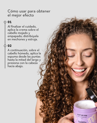 Set espuma + crema para rizos para definir y estilizar el cabello rizado y ondulado Twisty - 3