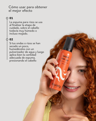 Espuma para cabello rizado que fija los rizos sin efecto de pesadez Wave me up Twisty - 3