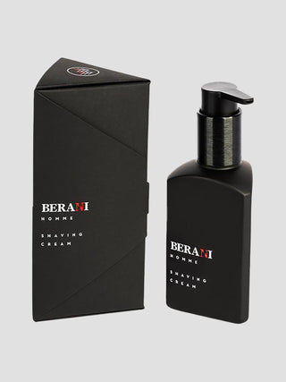 Crema de afeitar para hombre con aceite de aguacate y escualeno suavizante para el vello facial Berani