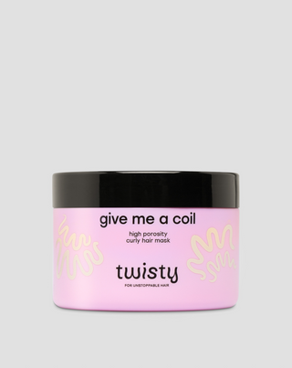 Mascarilla para cabello rizado de alta porosidad con manteca de karité y aceite de cáñamo Twisty - 1