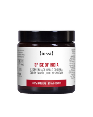 Manteca corporal con ácidos Omega 6 y 9 con aroma herbáceo picante Spice of India Iossi