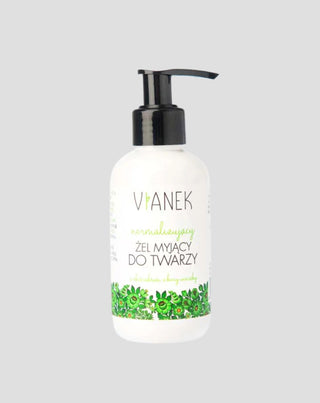 Gel limpiador normalizante para pieles problemáticas con extracto de corteza de sauce blanco Vianek - 1