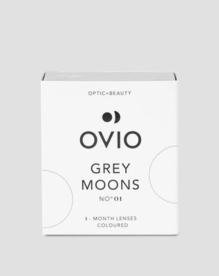 Lentillas mensuales de color gris ceniza sin graduar Grey Moons nº 1 Ovio - 1
