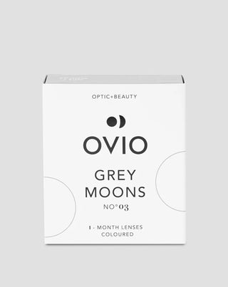 Lentillas mensuales de color grafito sin graduar Grey Moons nº 3 Ovio - 1