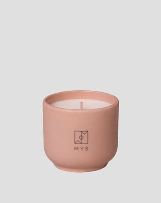 Vela de soja con aroma a caramelos de menta en frasco de cerámica Mys - 2