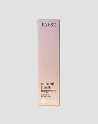 Base de maquillaje facial con acabado natural 02 Porcelana Acabado Natural Paese