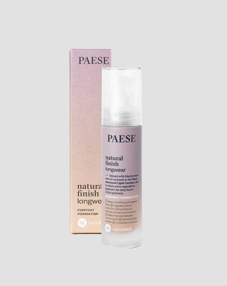 Base de maquillaje facial con acabado natural 03 Sand Natural Finish Paese