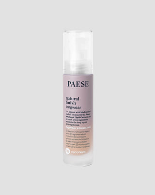 Base de maquillaje facial con acabado natural 03 Sand Natural Finish Paese