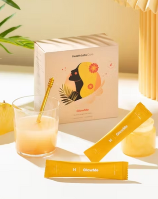 GlowMe Colágeno para Beber con Sabor a Piña y Mango Health Labs Care 30 sobres - 3