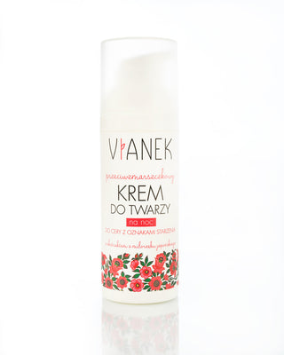 Crema facial de noche antiarrugas con extracto de ginkgo biloba Vianek - 1