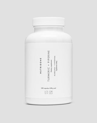 Curcumina y piperina para apoyar la digestión y el funcionamiento del hígado suplemento dietético Nutridome 180 cápsulas - 1