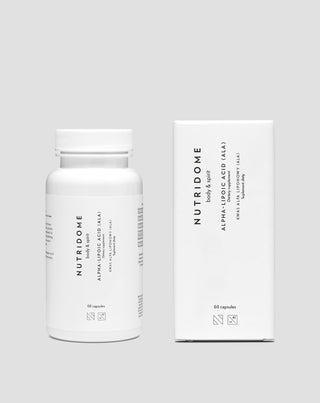 Ácido alfa lipoico ALA apoyo al metabolismo de la glucosa Nutridome suplemento dietético 60 uds. - 2