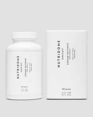 Maślan sodu 620 mg/dzień na jelita, stany zapalne i zaburzenia flory bakteryjnej Nutridome 180 szt_2
