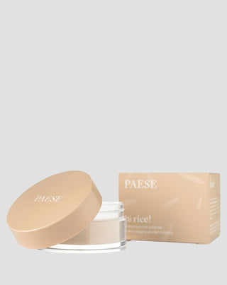 Polvo de arroz suelto fijador y matificante color beige claro Hi Rice Paese - 3