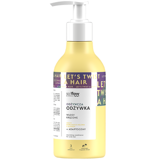 Acondicionador nutritivo para cabello rizado con aroma a melón maduro y aloe vera so!flow - 1