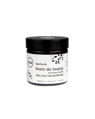 Crema facial para pieles vasculares con aceite de espino amarillo para reforzar las paredes de los vasos sanguíneos La-Le - 1