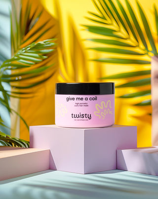 Mascarilla para cabello rizado de alta porosidad con manteca de karité y aceite de cáñamo Twisty - 6