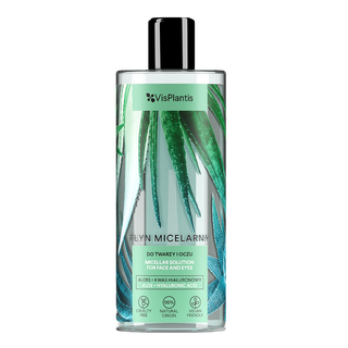 Loción facial miceral hidratante con aloe vera y ácido hialurónico Vis Plantis