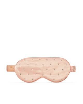 Antifaz para dormir de seda decorado con cristales – rose gold Crystallove - 2