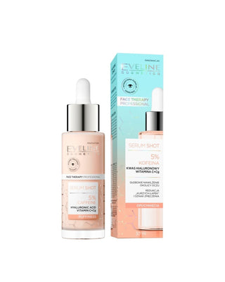 Tratamiento energizante para contorno de ojos con un 5% de cafeína Serum Shot Eveline Cosmetics