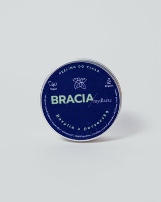 Exfoliante natural de sal para mejorar el estado de ánimo Albahaca con grosella Bracia Mydlarze - 1