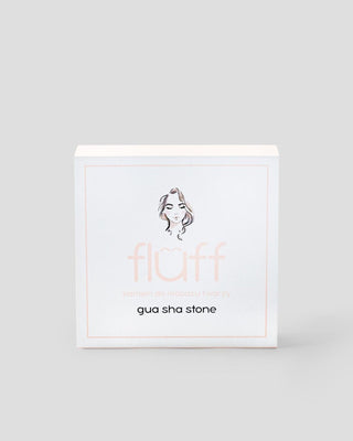 Piedra de masaje facial Gua Sha de cuarzo rosa reduce la hinchazón y reafirma Fluff