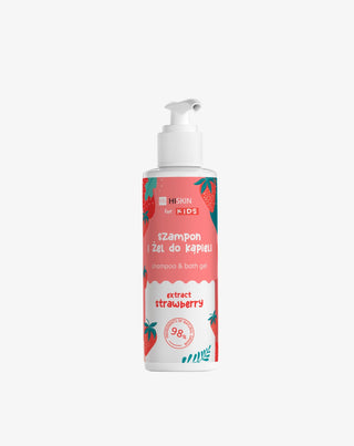 Champú y gel de baño 2 en 1 para niños con perfume de fresa HiSkin