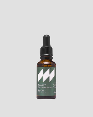 Aceite para la barba con aceite de argán y vitamina E para suavizar y acondicionar el vello facial Monolit
