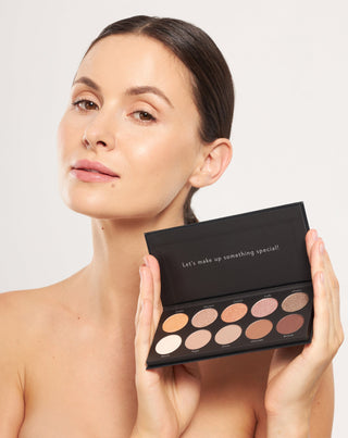 Paleta de 10 sombras de ojos con efecto brillo y mate Delicious Eyeshadow Palette Nutridome