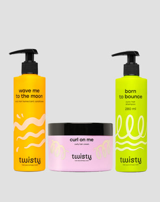Set de cosméticos para el cuidado y la estilización del cabello rizado y ondulado Twisty - 1