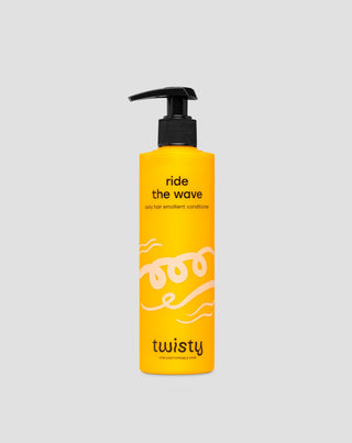 Acondicionador emoliente para cabello rizado con rosa y aceite de cáñamo Twisty