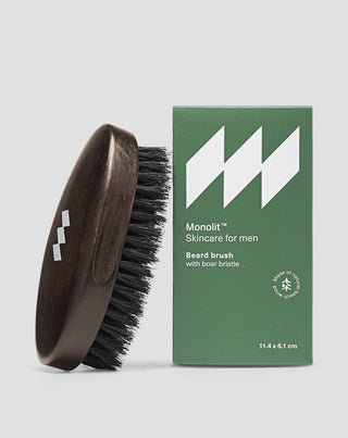 Punzón para barba de madera de haya con cerdas naturales de jabalí Monolit - 4