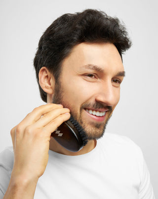 Punzón para barba de madera de haya con cerdas naturales de jabalí Monolit - 3