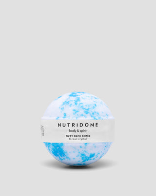 Nutridome bola de baño efervescente hidratante de la piel con aceites nutritivos Cristal oceánico - 1