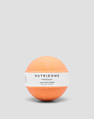 Nutridome bola de baño efervescente hidratante de la piel con aceites nutritivos Naranja Vainilla - 2
