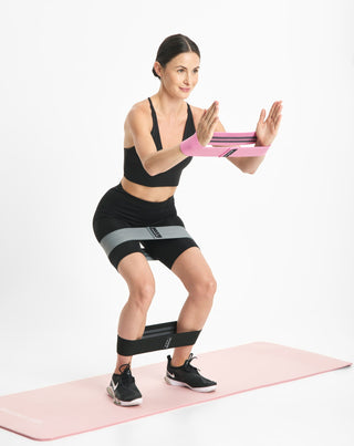 Body Functions bandas de resistencia cortas para fitness 76 cm juego de 3. - 3