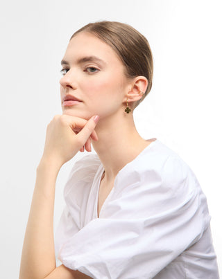 Juego de pendientes de acero inoxidable dorado Mys_2 - 4