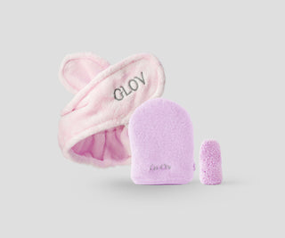 Juego de diadema y dos guantes desmaquillantes para el cuidado diario de la piel Glov - 1