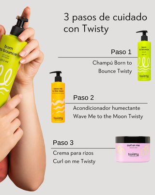 Set de cosméticos para el cuidado y la estilización del cabello rizado y ondulado Twisty - 3