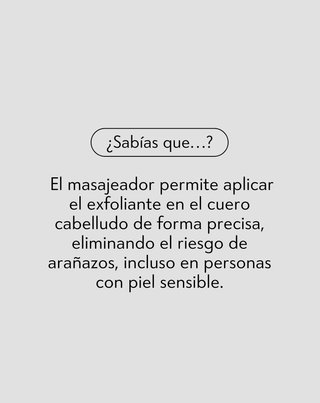 Set masajeador de silicona + peeling enzimático para la limpieza y estimulación de la microcirculación del cuero cabelludo Twisty - 5