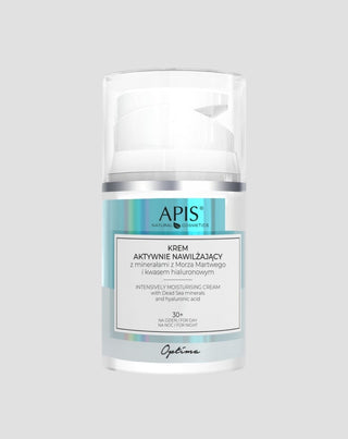 Crema hidratante activa con minerales del Mar Muerto y ácido hialurónico, día y noche 30+ Optima Apis - 1