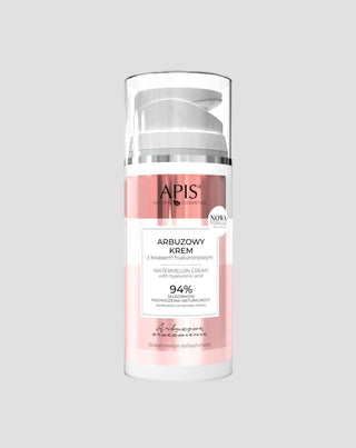 Arbuzowe Orzeźwienie, Crema hidratante facial con sandía y ácido hialurónico Apis