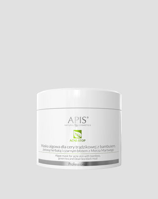 Mascarilla de algas Acne-Stop para piel acneica con bambú, té verde y barro negro del Mar Muerto Apis - 1