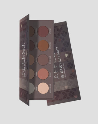 Paleta de sombras de ojos prensada Naturally Matt Pressed Eyeshadows Palette Affect Professional Cosmetics