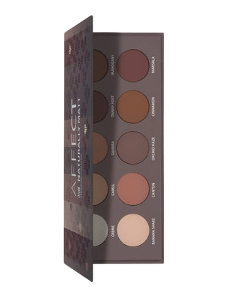 Paleta de sombras de ojos prensada Naturally Matt Pressed Eyeshadows Palette Affect Professional Cosmetics