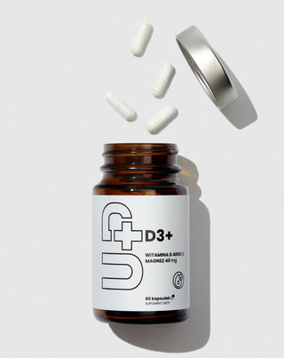 Suplemento Up D3 + Vitamina D3 junto con magnesio UP Health Pharma 60 cápsulas - 2