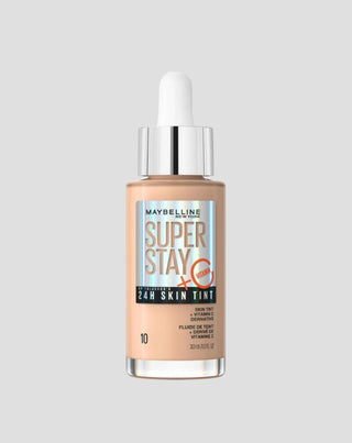 Base de maquillaje iluminadora de larga duración con vitamina C Super Stay Skin Tint 10 Maybelline - 1