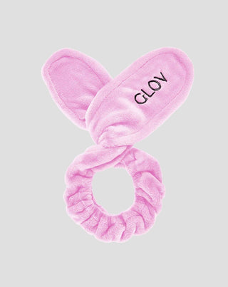 Diadema en forma de orejas de conejo para facilitar el cuidado de la piel Bunny Ears Pink Glov - 1